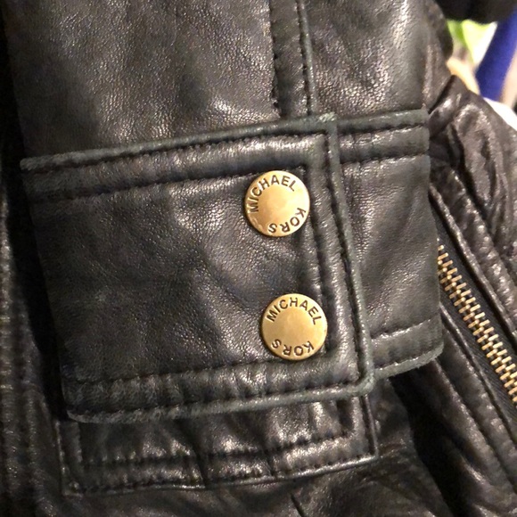 MICHAEL Michael Kors Black Leather Jacket P (Real Leather!!!) - Picture 8 of 8